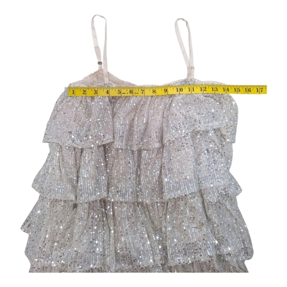 Vestique Sequin Tiered Party Dress Size Medium - Picture 6 of 13